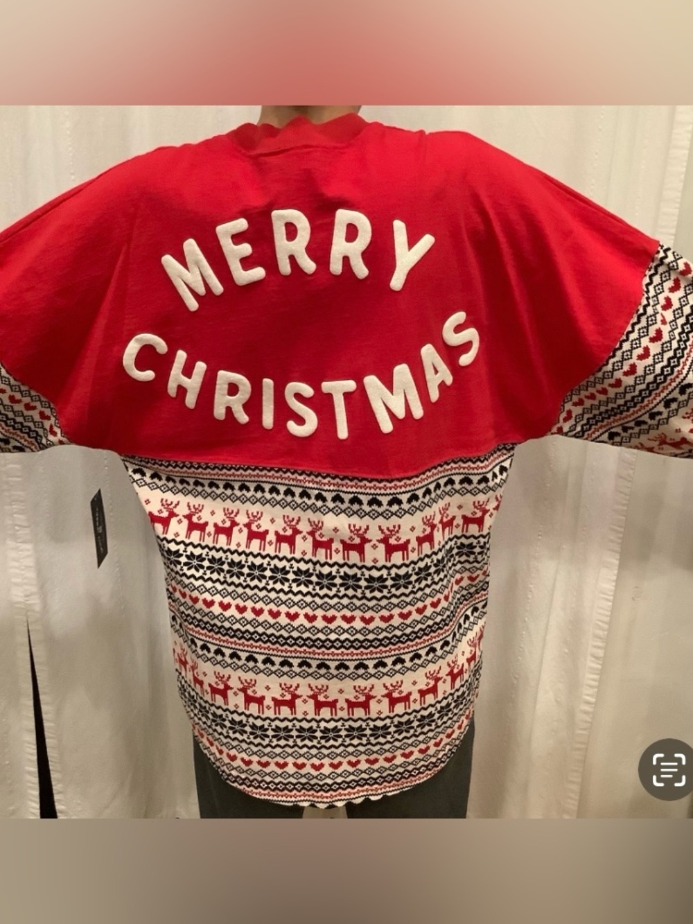 Spirit Jersey MERRY CHRISTMAS Rudolph Squad
Long Sleeve NWOT